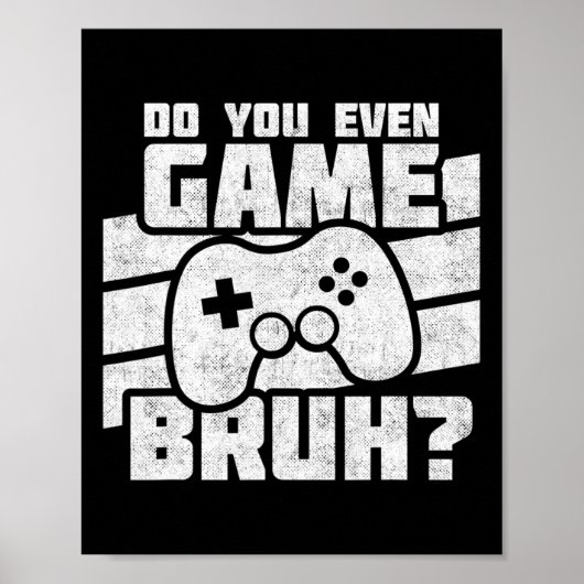 Poster Playing Video Games - Pc Console Gaming - Funny Vi (Devant)