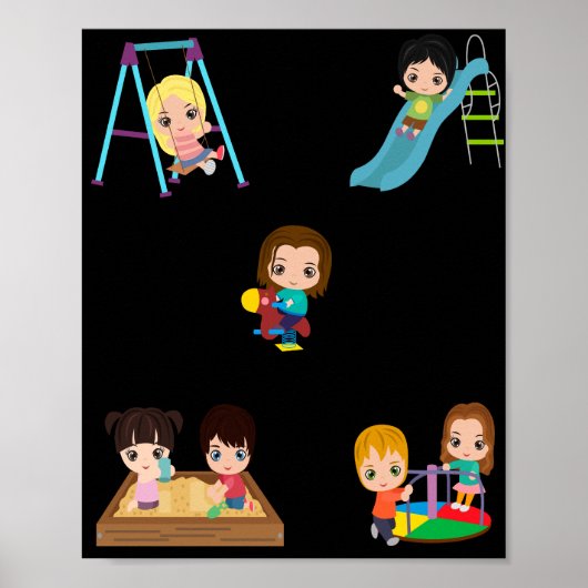 POSTER "PLAYTIME" POUR ENFANTS (Devant)