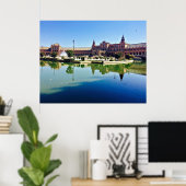 Poster Plaza de España Séville (Bureau à domicile)