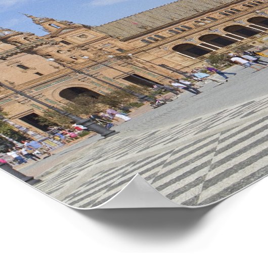Poster Plaza de Espana Seville (Coin)