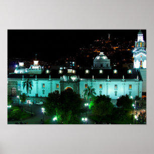 Poster Plaza de la Independencia, Quito, Equateur