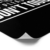 Poster Please Do Not Touch Just Watch Don't Touch Hands O (Coin)