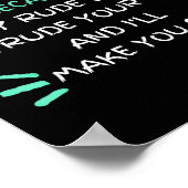 Poster Please Don't Be Rude To Me Funny (Coin)