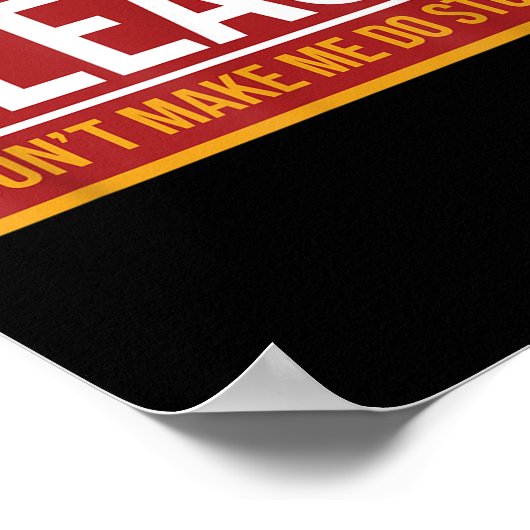 Poster Please Don't Make Me Do Stuff Funny Quotes Sarcast (Coin)