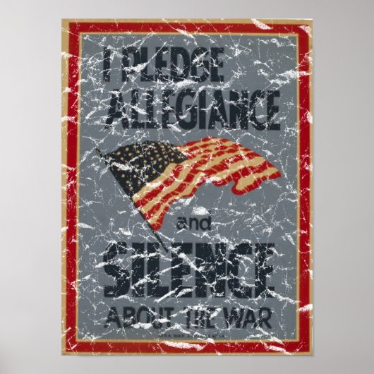 Poster Pledge Allegiance - 1941 - distressed (Devant)