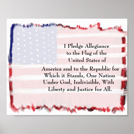 Poster Pledge Of Allegiance (Devant)