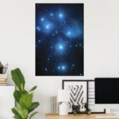 Poster Pleiades Star Cluster 18x12 (16x11) (Bureau à domicile)