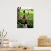 Poster plein (18" x 24") Rice field Temple Bali (Cuisine)