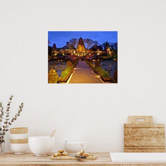 Poster plein (24"x18") Café Lotus Temple Ubud Bali (Cuisine)