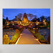 Poster plein (24"x18") Café Lotus Temple Ubud Bali (Devant)