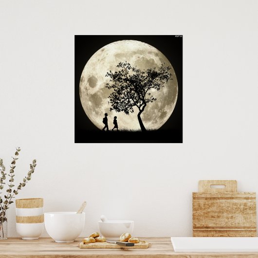 Poster Pleine lune (Cuisine)