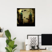 Poster Pleine lune (Bureau à domicile)