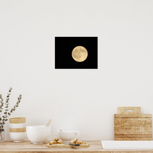 Poster Pleine lune (Cuisine)