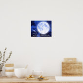 Poster Pleine lune Blue Sky Inspiration (Cuisine)