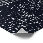 Poster Pleine lune céleste et stars (Coin)