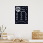 Poster Pleine lune céleste et stars (Cuisine)