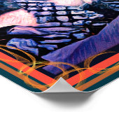 Poster Pleine lune de l'aigle des neiges (Coin)