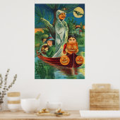 Poster Pleine lune Ghost Jack-o'-lantern Owl (Cuisine)