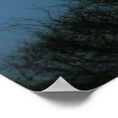 Poster Pleine lune lever de soleil (Coin)