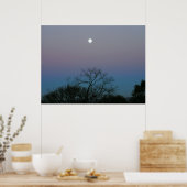 Poster Pleine lune lever de soleil (Cuisine)