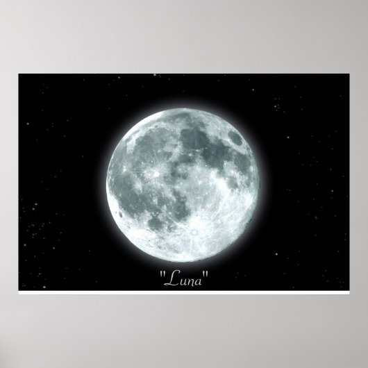 Poster "PLEINE LUNE ("Luna") (Devant)