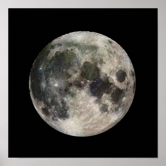 Poster Pleine lune Photographie Galileo (Devant)