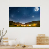 Poster Pleine lune Soirée d'été (Cuisine)