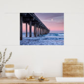 Poster Pleine lune sur la jetée des scripts (Cuisine)