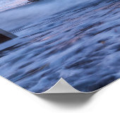 Poster Pleine lune sur la jetée des scripts (Coin)