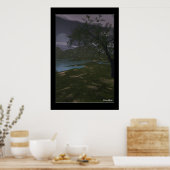 Poster Pleine lune Sur La Rivière (Cuisine)