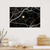 Poster Pleine lune sur l'affiche Web (Cuisine)
