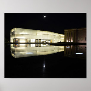 Poster Pleine lune sur Nelson-Atkins Museum of Art