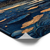 Poster Pleine lune sur un lac (Coin)