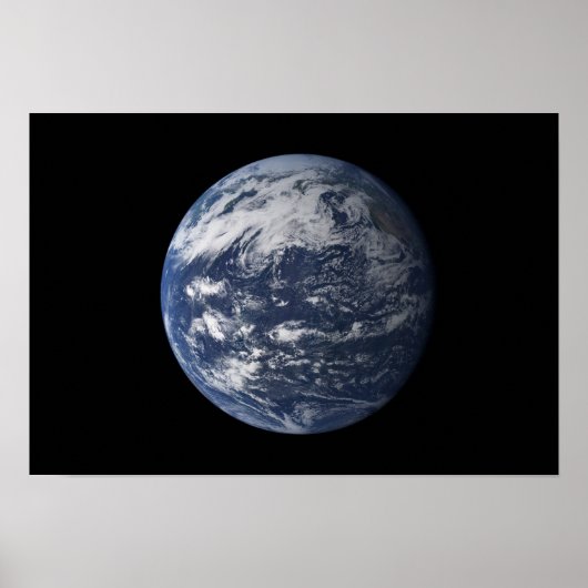 Poster Pleine Terre centrée sur l'océan Pacifique (Devant)