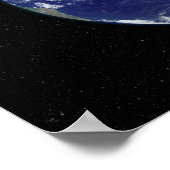 Poster Pleine Terre montrant l'Afrique et l'Europe (Coin)