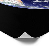 Poster Pleine Terre montrant l'Europe et l'Asie (Coin)