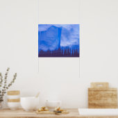 Poster Pléneau cimetière Iceberg, Antarctique : Bleu (Cuisine)