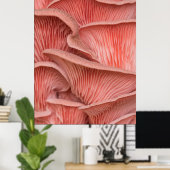 Poster pleurotes roses (Bureau à domicile)