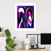 Poster Pliage de l'art temporel (Bureau à domicile)