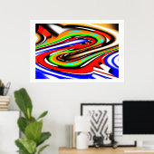 Poster Pliages dans l'espace et le temps (Bureau à domicile)