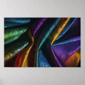 Poster Pliages de structure multicolores (Devant)