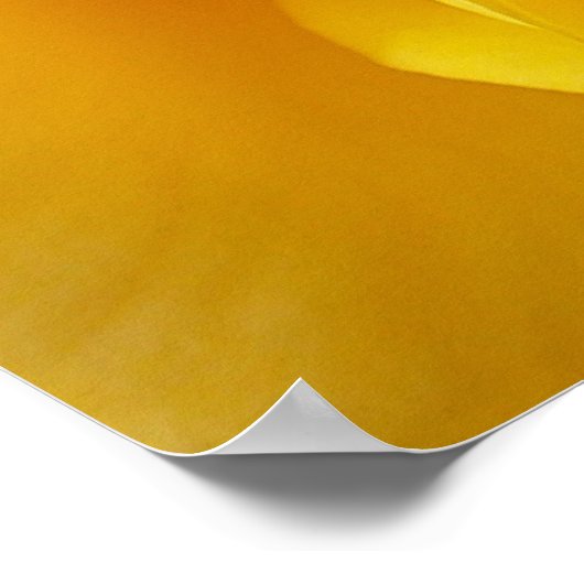 Poster Pliages jaunes (Coin)