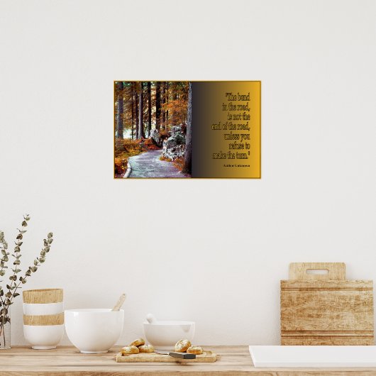 Poster Plier dans la route, imprimer (Cuisine)