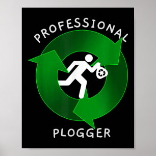 Poster Plogger Professionnel - Jogger environnement de Pl