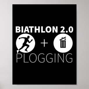 Poster Plogging Biathlon 2.0 Jogging Et Pr De l'environne