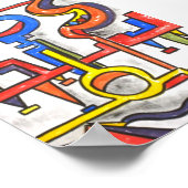 Poster Plomberie précaire - Bauhaus Art moderne (Coin)