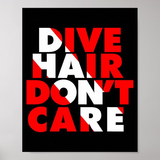 Poster Plonge Cheveux Peu Importe  (Devant)