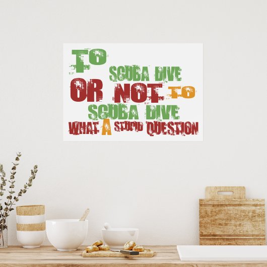 Poster Plongée (Cuisine)