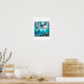 Poster Plongée en apnée dans un beau récif (Cuisine)