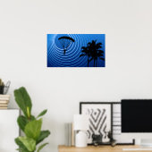 Poster plongée en lune (Bureau à domicile)
